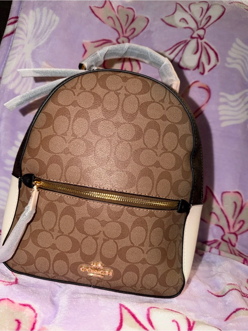 Classic Monogram Backpack with Gold-Tone Hardware